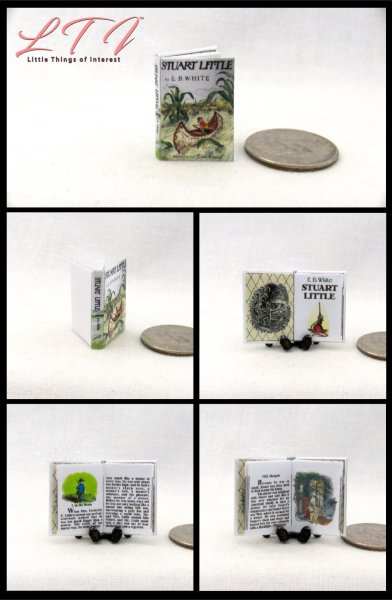 STUART LITTLE Miniature One Inch Scale Readable Illustrated Book