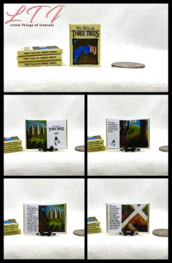 THE TALE OF THREE TREES Miniature 1/12 Scale Readable Illustrated Book