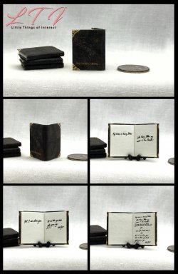 DIARY OF TOM RIDDLE Miniature One Inch Scale Book Harry Potter
