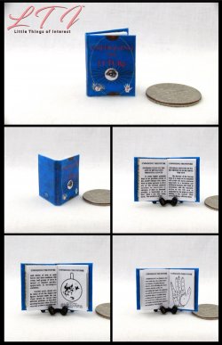 Book Of Forbidden Knowledge 1:12 Scale Miniature Readable Book – The Ninth Gate