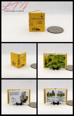 WINNIE THE POOH Miniature One Inch Scale Illustrated Readable Book