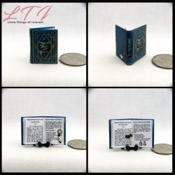 1st YEAR HOGWARTS SCHOOL OF WITCHCRAFT AND WIZARDRY Textbooks Miniature Dollhouse One Inch Scale Readable Illustrated Books