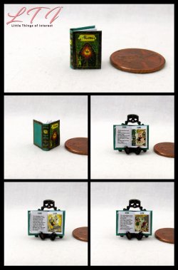 ALADDIN Dollhouse Miniature Half Inch Scale Illustrated Book