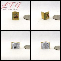 THE MOUSE AND THE MOTORCYCLE Miniature Half Inch Scale Illustrated Book