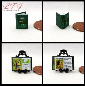 REBECCA OF SUNNYBROOK FARM Dollhouse Miniature Half Inch Scale Illustrated Book