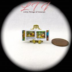 WHERE The WILD THINGS ARE Dollhouse Miniature Half Inch Scale Illustrated Book