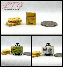 WINNIE THE POOH Dollhouse Miniature Half Inch 1/24 Scale Illustrated Book