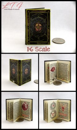 BOOK OF CAGLIOSTRO Miniature Playscale Readable Illustrated Book