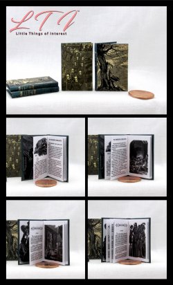 BRONTE SISTERS SET 2 Pc Miniature Playscale Readable Illustrated 1/6 Scale Books