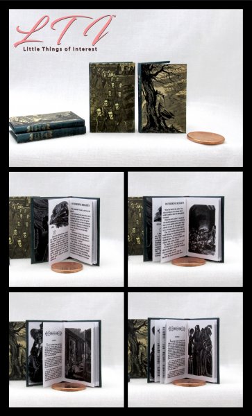 BRONTE SISTERS SET 2 Pc Miniature Playscale Readable Illustrated 1/6 Scale Books