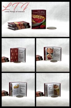 COMPLETE PIE COOKBOOK Miniature One Sixth Scale Playscale Readable Illustrated Book