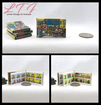 A GARFIELD CHRISTMAS Miniature Playscale Readable Illustrated Book