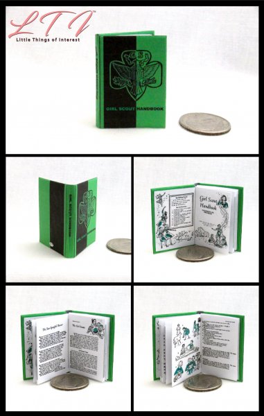 GIRL SCOUT HANDBOOK Miniature Playscale Readable Illustrated Book