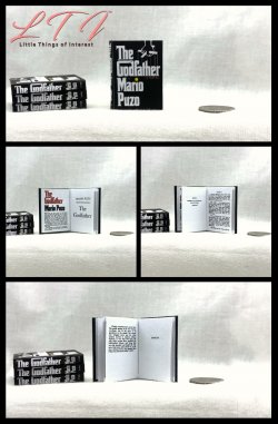 THE GODFATHER Miniature Playscale Readable Book