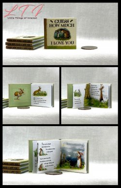 GUESS HOW MUCH I LOVE YOU Miniature Playscale Readable Illustrated Book