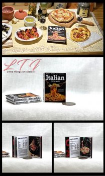 BETTER HOMES AND GARDENS ITALIAN COOKBOOK Miniature Playscale One Sixth Scale Readable Illustrated Book