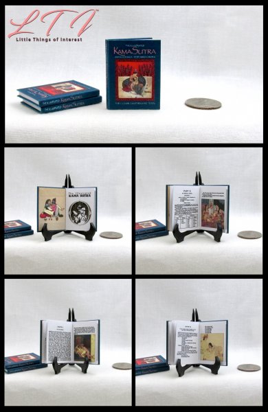 THE ILLUSTRATED KAMA SUTRA Miniature Playscale Readable Illustrated Book