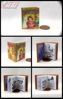 LITTLE HOUSE IN THE BIG WOODS Miniature Playscale Readable Illustrated Book