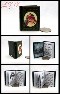 LITTLE WOMEN Miniature Playscale Readable Illustrated Book