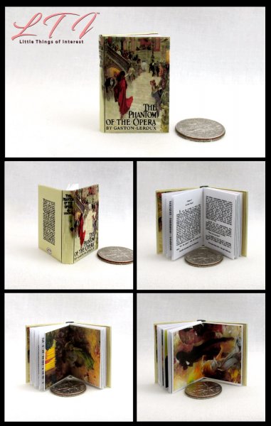 THE PHANTOM OF THE OPERA Miniature Playscale Readable Illustrated 1/6 Scale Book
