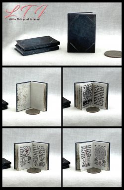 RASPUTIN GRIMOIRE Arcane Magic Spell Book Miniature Playscale Readable Illustrated Book