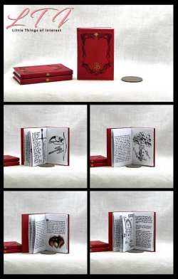 RED BOOK OF WESTMARCH Miniature Playscale Readable Illustrated Book Bilbo Baggins Tolkien
