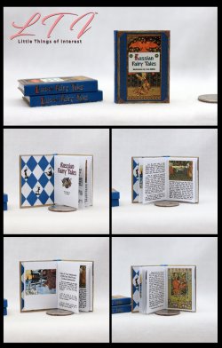 RUSSIAN FAIRY TALES Miniature Playscale Readable Illustrated Book