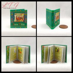 ILLUSTRATED SNOW WHITE Miniature Playscale Readable Illustrated Book