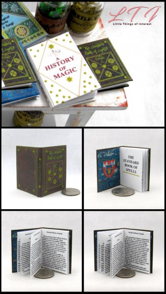 STANDARD BOOK Of SPELLS Miniature Playscale Readable Illustrated Book Hogwarts
