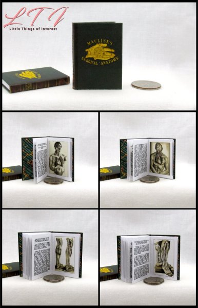 SURGICAL ANATOMY Miniature Playscale Readable Illustrated Medical 1/6 Scale Book