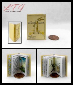 THE VELVETEEN RABBIT Miniature Playscale Readable Illustrated 1/6 Scale Book
