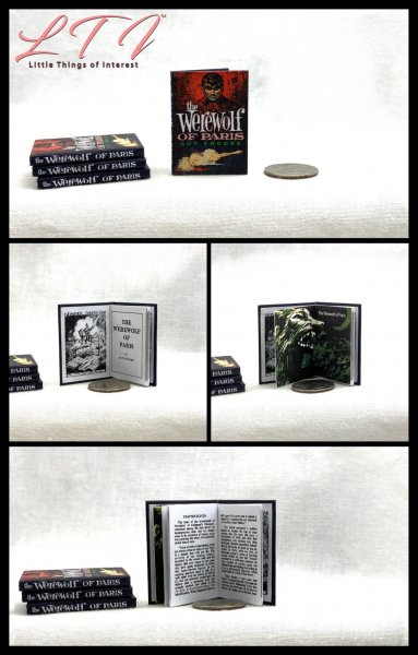 THE WEREWOLF OF PARIS Miniature Playscale Readable Illustrated 1/6 Scale Book