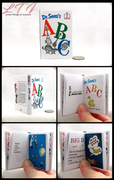 DR. SEUSS'S ABCS Illustrated Readable Miniature One Fourth Scale Book