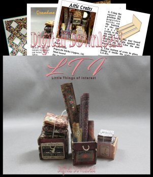 OLD CRATES FROM GRANDMA'S ATTIC Download Miniature One Inch Scale Tutorial PDF