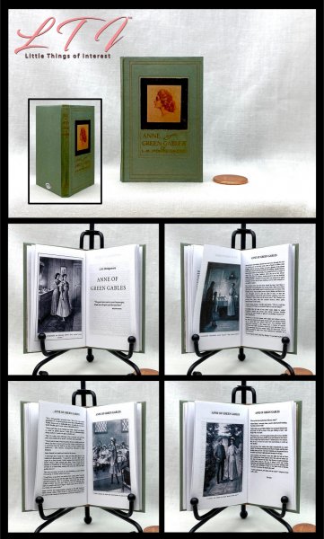 ANNE OF GREEN GABLES Illustrated Readable One Fourth 1/4 Scale Miniature Book American Girl Doll Scale