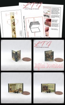ABROAD Download Pdf Book and Construction Tutorial for Miniature One Inch Scale Book