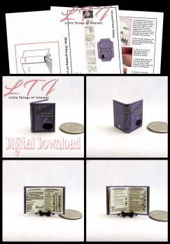 ADVANCED POTION MAKING Textbook Download Pdf Book and Construction Tutorial Miniature One Inch Scale Book Popular Harry Potter Wizard