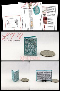 ADVANCED RUNE TRANSLATION Textbook Download Pdf Book and Construction Tutorial Miniature One Inch Scale Book Popular Harry Potter Wizard