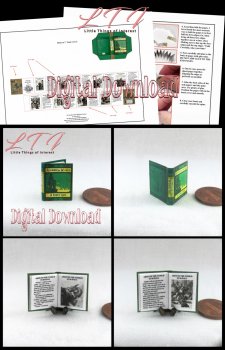 AROUND THE WORLD IN EIGHTY DAYS Download Pdf Book and Construction Tutorial for Miniature One Inch Scale Book Novel Jules Verne 1873