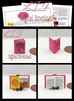 A CLOCKWORK ORANGE Download Pdf Book and Construction Tutorial for a Miniature One Inch Scale Book