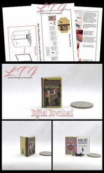 DARK ARTS DEFENSE Textbook Download Pdf Book and Construction Tutorial Miniature One Inch Scale Book Popular Harry Potter Wizard
