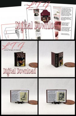 Dr. JEKYLL and Mr. HYDE Download Pdf Book and Construction Tutorial for Miniature One Inch Scale Book Horror Novel