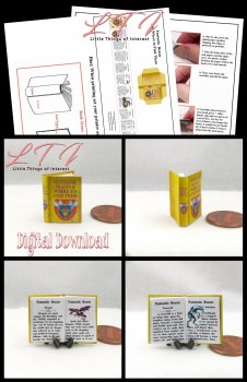FANTASTIC BEASTS AND WHERE TO FIND THEM Textbook Download Pdf Book and Construction Tutorial Miniature One Inch Scale Book Popular Harry Potter Hogwarts
