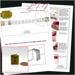 HOME HELPS Cookbook Download Pdf Book and Construction Tutorial for Miniature One Inch Scale Book