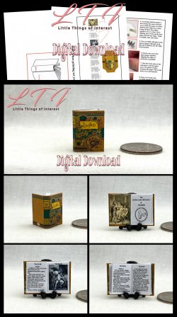 ILIAD OF HOMER Download Pdf Book and Construction Tutorial for Miniature One Inch Scale Book
