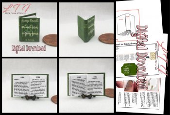 1984 Download Pdf Book and Construction Tutorial for a Miniature One Inch Scale Book
