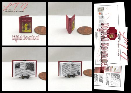 THE SCARLET LETTER Download Pdf Book and Construction Tutorial for Miniature One Inch Scale Book