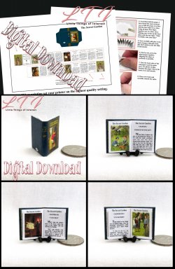 SECRET GARDEN Download Pdf Book and Construction Tutorial for a Miniature One Inch Scale Book