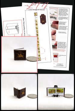 ABC'S OF FOX HUNTING Book Kit Printed Pdf and Instruction Tutorial in Miniature One Inch Scale