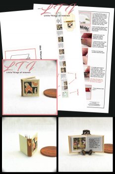 ABSURD ABC'S Book Kit Printed Pdf and Instruction Tutorial in Miniature One Inch Scale